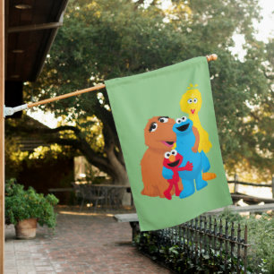 Sesame Street Group Hug House Flag