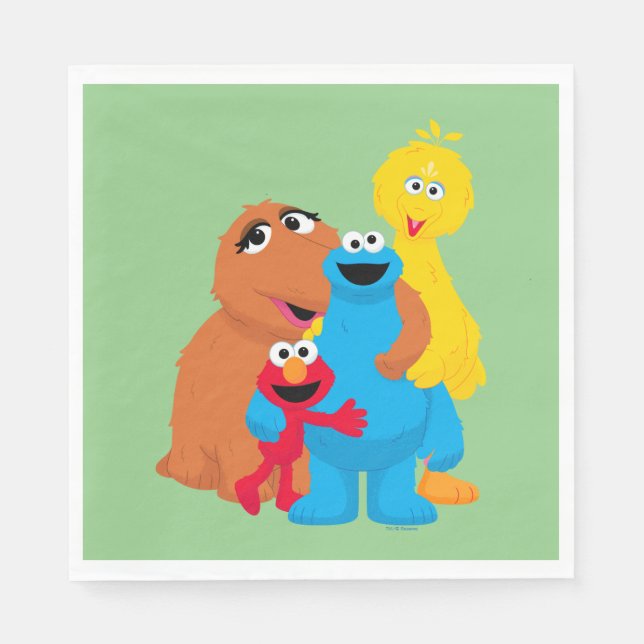 Sesame Street | Group Hug Napkins (Front)