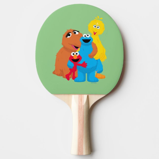 Sesame Street | Group Hug Ping Pong Paddle (Front)
