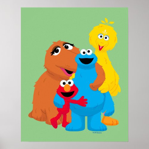 Sesame Street  Group Hug Poster