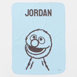 Sesame Street Grover Add Your Name Baby Blanket