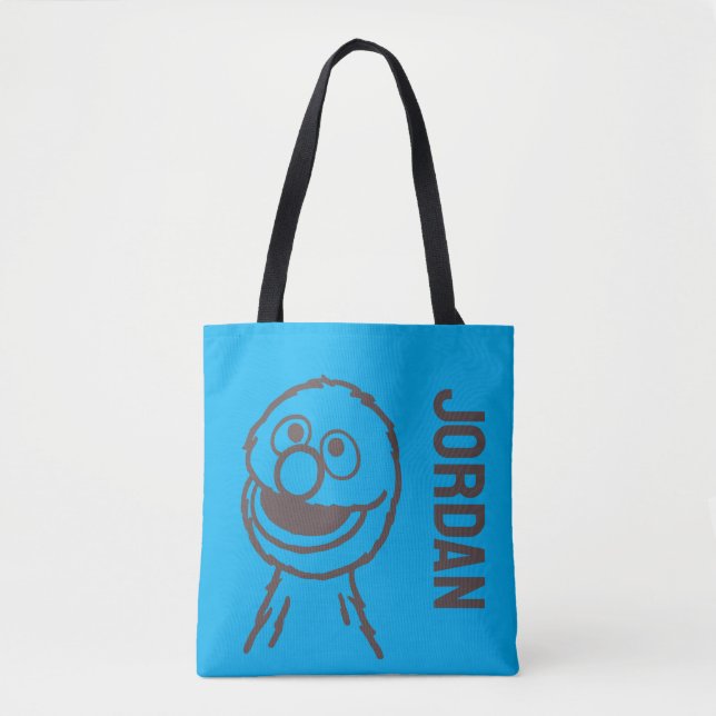 Sesame Street | Grover | Add Your Name Tote Bag (Front)