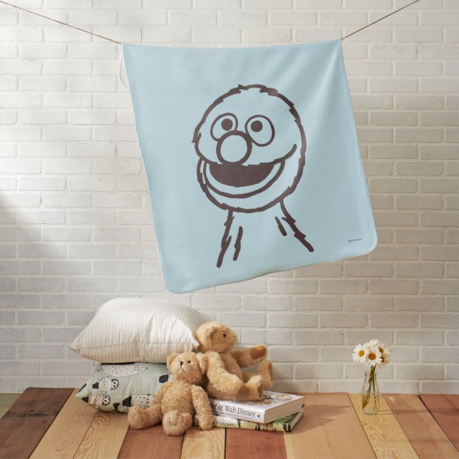 Sesame Street | Grover Baby Blanket (In Situ)