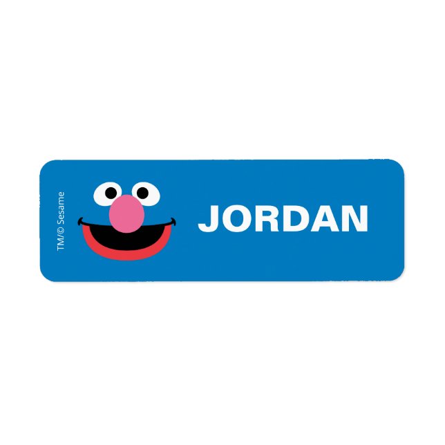 Sesame Street Grover - Back to School Labels (Front)