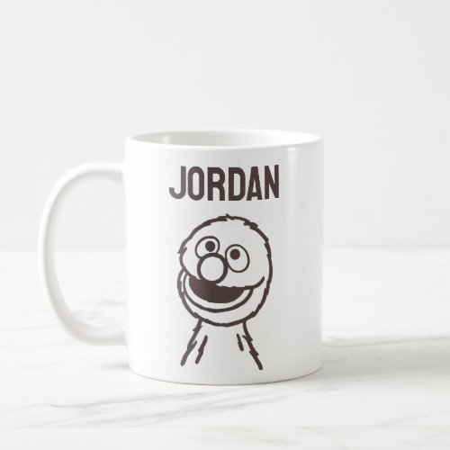 Sesame Street  Grover Bright  Add Your Name Coffee Mug