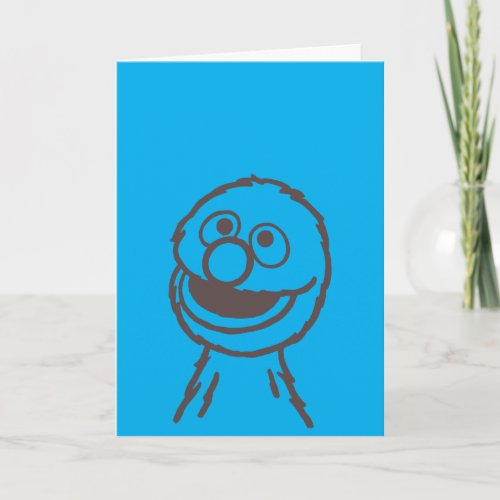 Sesame Street  Grover Bright Card