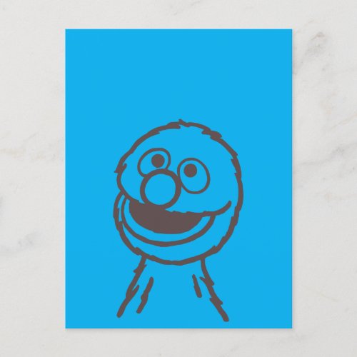 Sesame Street  Grover Bright Postcard