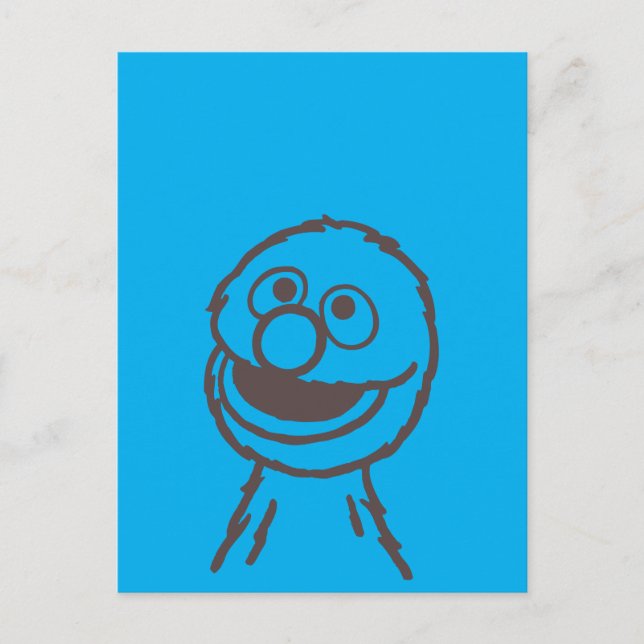 Sesame Street | Grover Bright Postcard (Front)