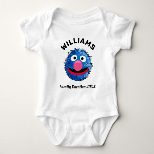 Sesame Street  Grover Family Vacation Baby Bodysuit