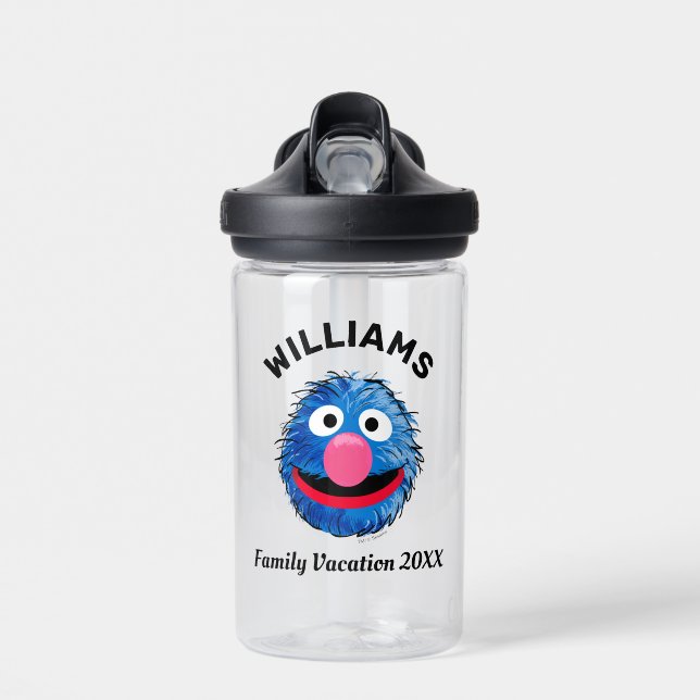 Sesame Street | Grover Family Vacation Water Bottle (Front)
