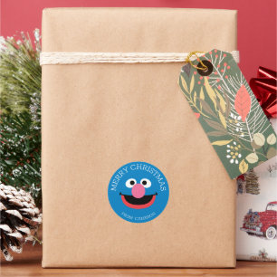 Sesame Street Grover Merry Christmas Gift Tag