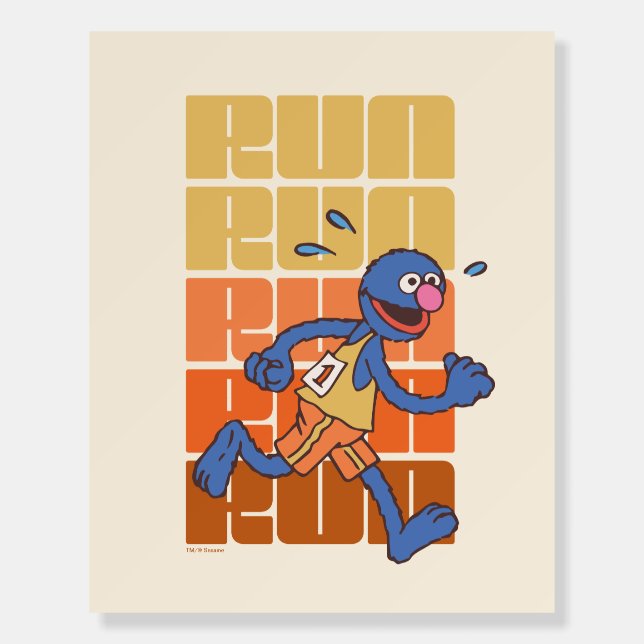 Sesame Street | Grover Runs Foam Board (Front)
