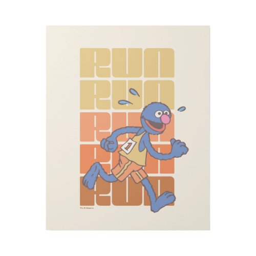 Sesame Street  Grover Runs Gallery Wrap