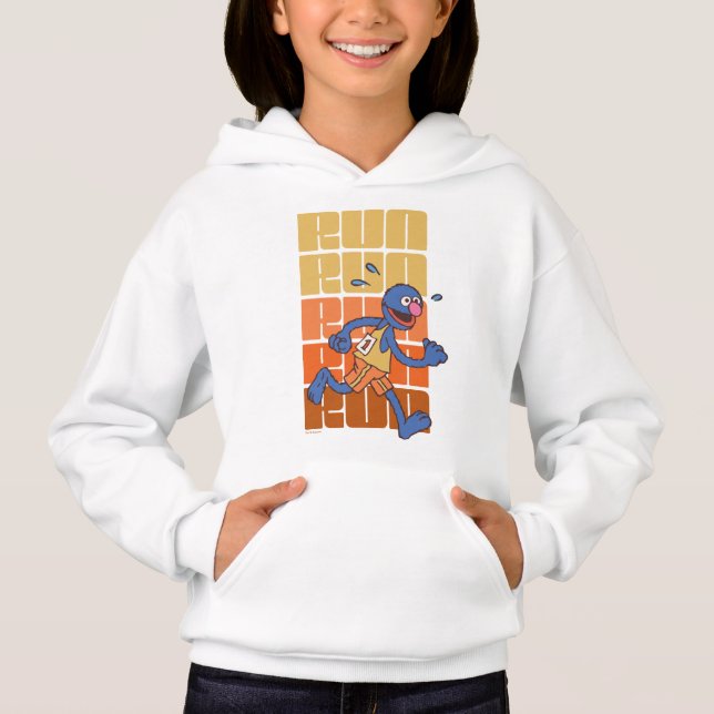 Sesame Street | Grover Runs Hoodie (Front)