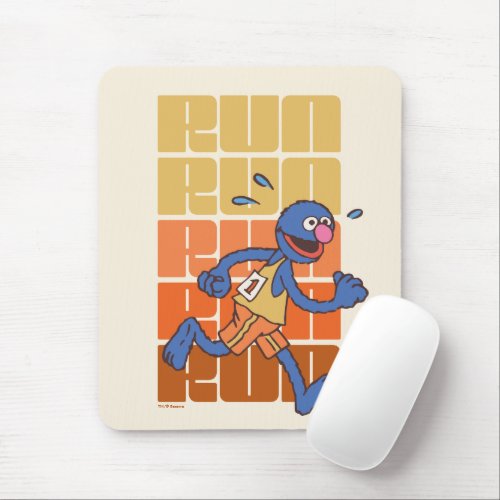 Sesame Street  Grover Runs Mouse Pad