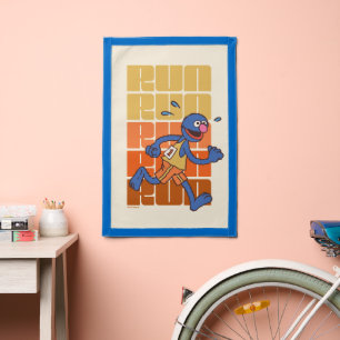 Sesame Street Grover Runs Pennant