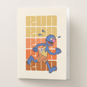 Sesame Street Grover Runs Pocket Folder