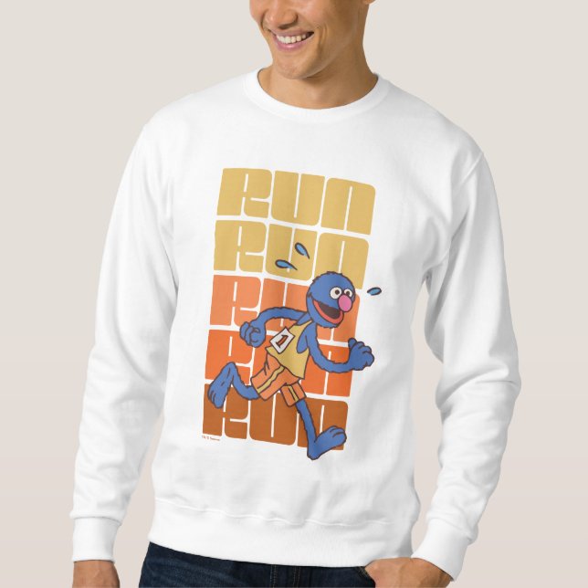 Sesame Street | Grover Runs Sweatshirt (Front)