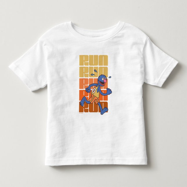 Sesame Street | Grover Runs Toddler T-shirt (Front)