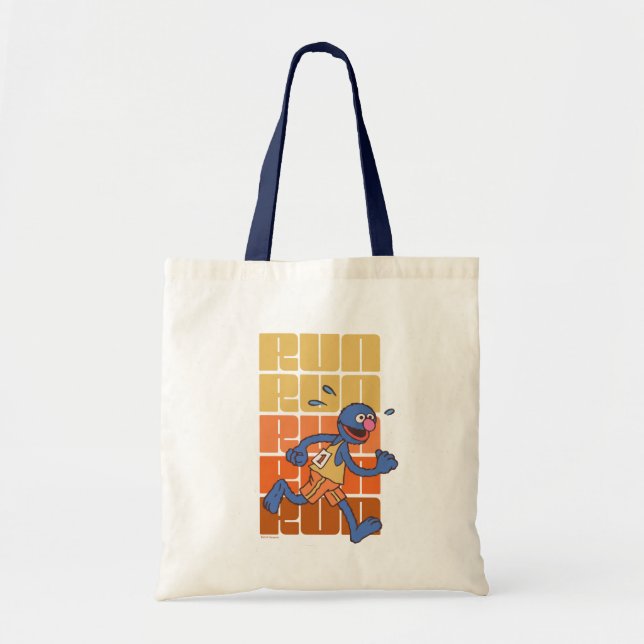 Sesame Street | Grover Runs Tote Bag (Front)
