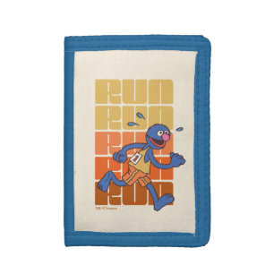 Sesame Street Grover Runs Tri-fold Wallet