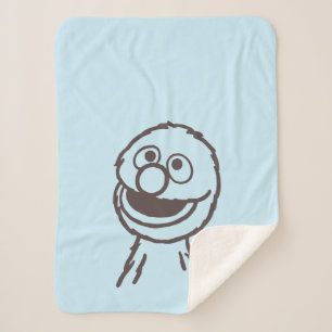 Sesame Street Grover Sherpa Blanket