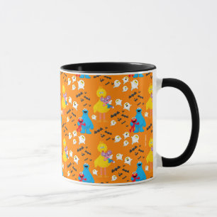 Sesame Street Halloween Bats & Ghosts Pattern Mug