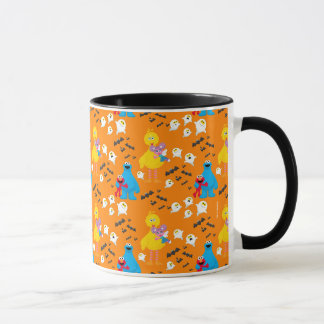 Sesame Street Halloween Bats & Ghosts Pattern Mug