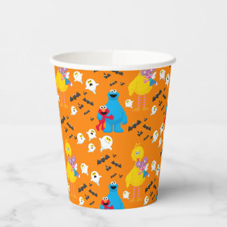 Sesame Street Halloween Bats & Ghosts Pattern Paper Cups