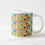 Sesame Street Hanukkah Pattern Giant Coffee Mug<br><div class="desc">Celebrate the joy of Hanukkah with this delightful Sesame Street-themed pattern graphic! Featuring beloved characters like Abby Cadabby, Grover, Cookie Monster, Elmo, and Big Bird, alongside traditional Hanukkah symbols such as colorful dreidels and bright menorahs, this design captures the festive spirit of the holiday. The cheerful combination of blue, yellow,...</div>