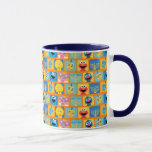 Sesame Street Hanukkah Pattern Mug<br><div class="desc">Celebrate the joy of Hanukkah with this delightful Sesame Street-themed pattern graphic! Featuring beloved characters like Abby Cadabby, Grover, Cookie Monster, Elmo, and Big Bird, alongside traditional Hanukkah symbols such as colorful dreidels and bright menorahs, this design captures the festive spirit of the holiday. The cheerful combination of blue, yellow,...</div>