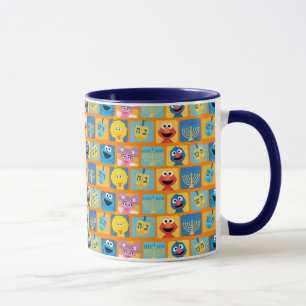Sesame Street Hanukkah Pattern Mug