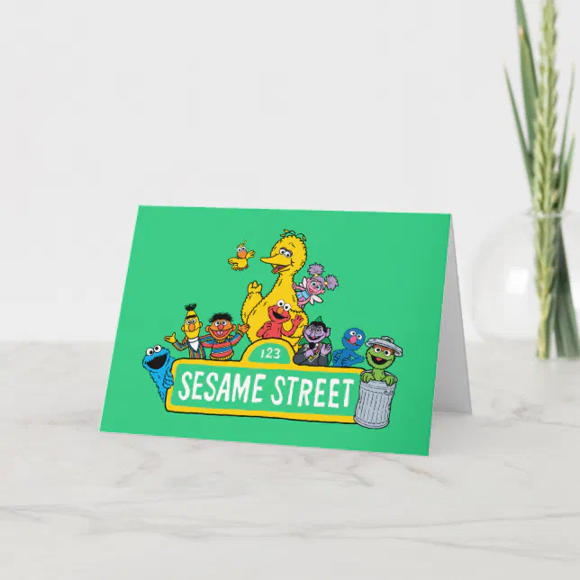 Sesame Street | Happy Birthday Card | Zazzle