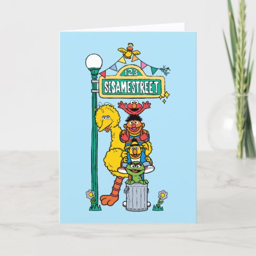 Sesame Street  Happy Birthday Holiday Card