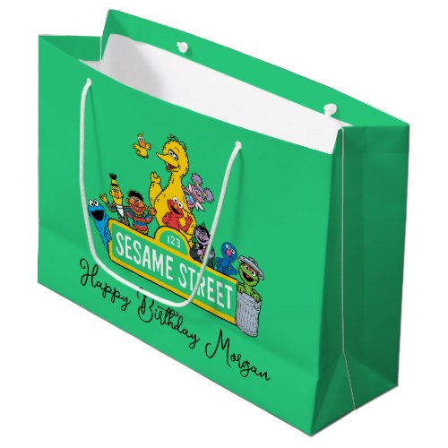 Sesame Street  Happy Birthday Large Gift Bag