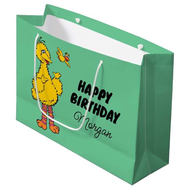 Sesame Street | Happy Birthday Large Gift Bag (Front Angled)