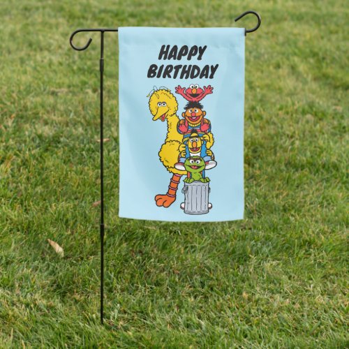 Sesame Street  Happy Birthday Pals Garden Flag