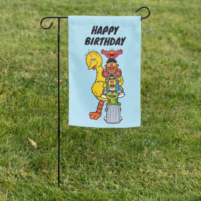 Sesame Street | Happy Birthday Pals Garden Flag (In SItu)