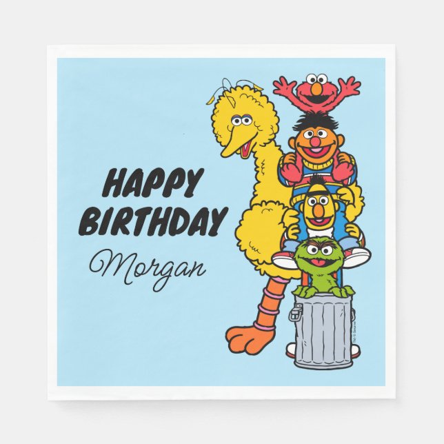 Sesame Street | Happy Birthday Pals Napkins (Front)