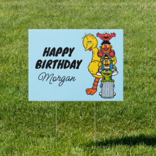 Sesame Street Happy Birthday Pals Sign