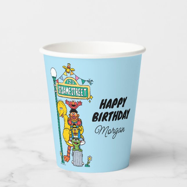Sesame Street | Happy Birthday Paper Cups (Front)