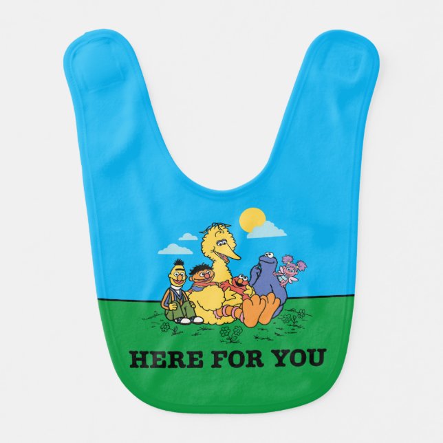 Sesame Street | Here For You Baby Bib (Front)