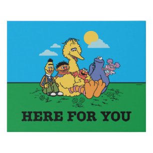 Sesame Street   Here For You Faux Canvas Print