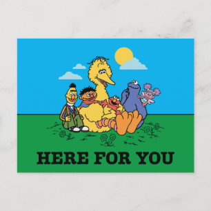 Sesame Street Here For You Postcard