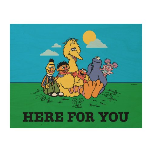 Sesame Street  Here For You Wood Wall Art