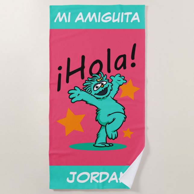 Sesame Street | ¡Hola! Rosita Beach Towel (Front)