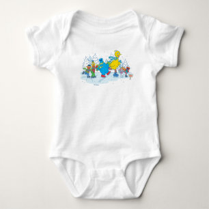 Sesame Street   Ice Skating Friends Baby Bodysuit