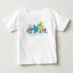 Sesame Street Ice Skating Friends Baby T-Shirt