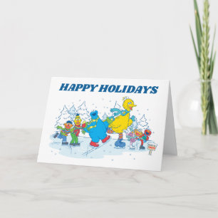 Sesame Street Ice Skating Friends Card