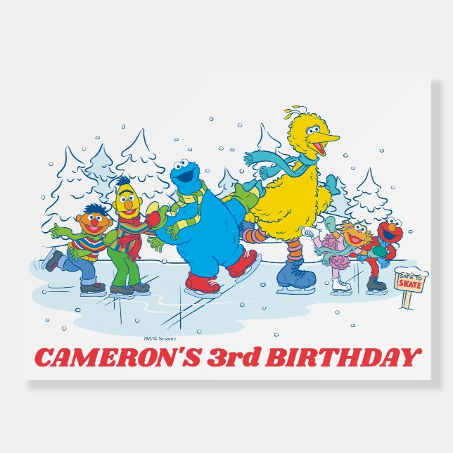 Sesame Street | Ice Skating Friends Foam Boards (Front)